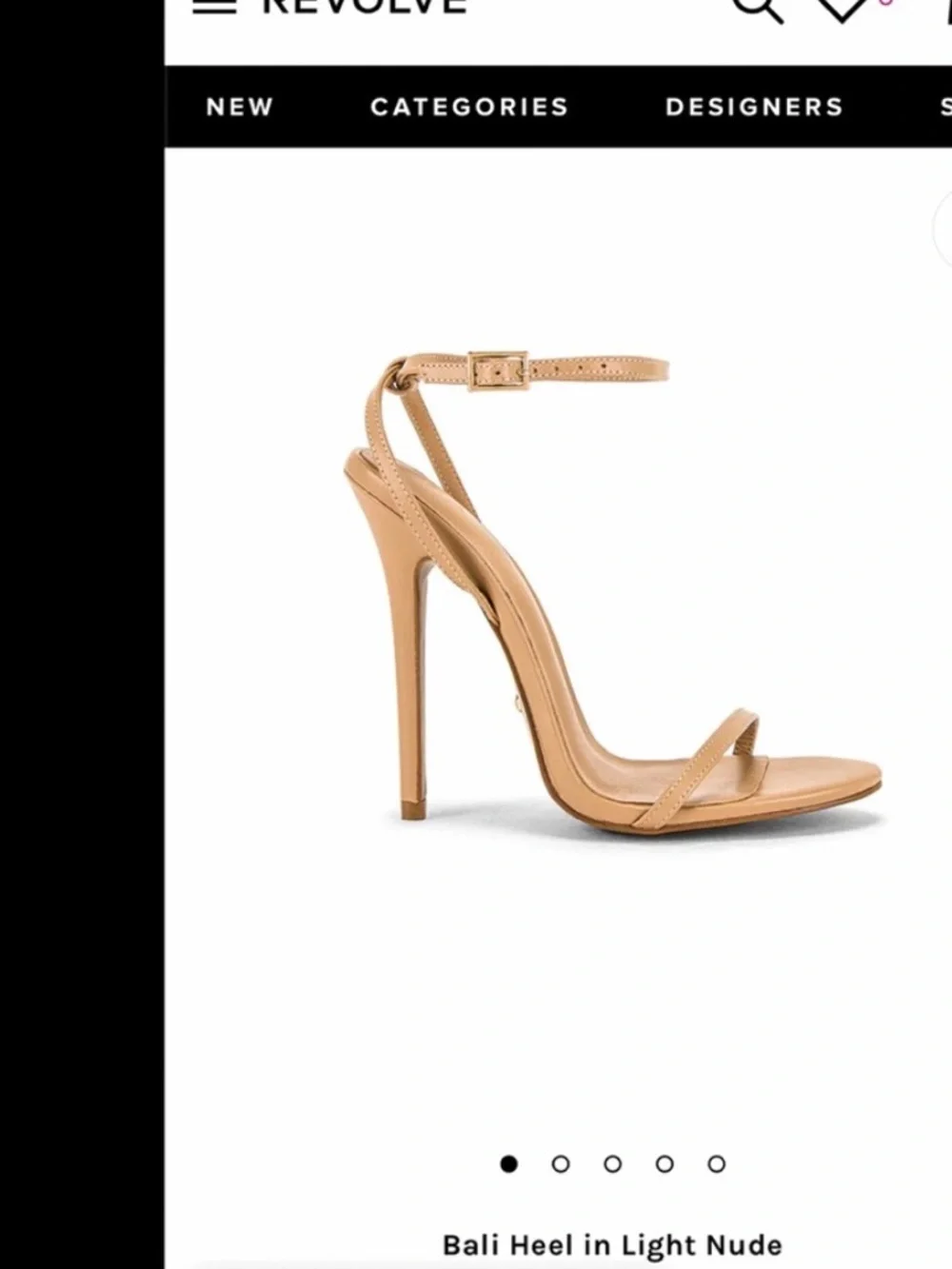 RAYE Bali High Heels in Light Nude S 8 Sandals Chic
